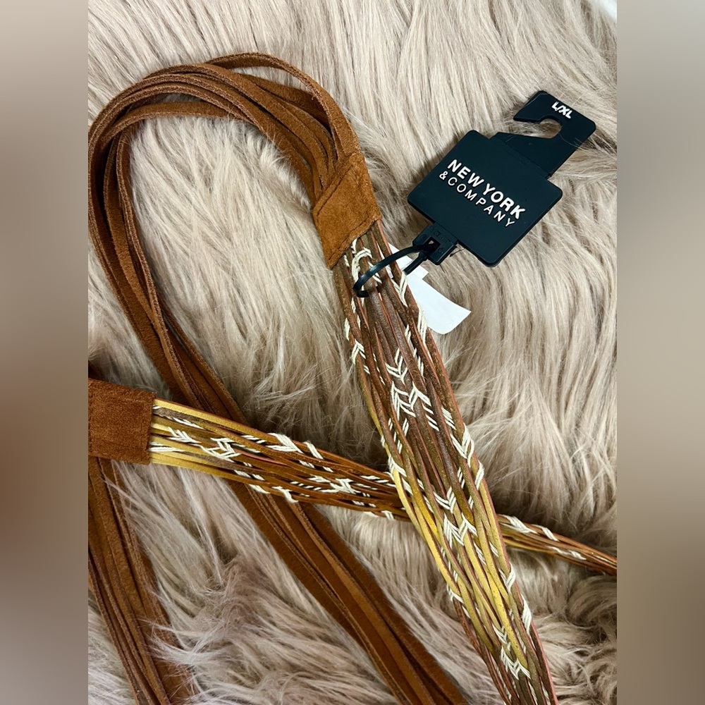 Tassel Belt: Genuine Leather - L/XL